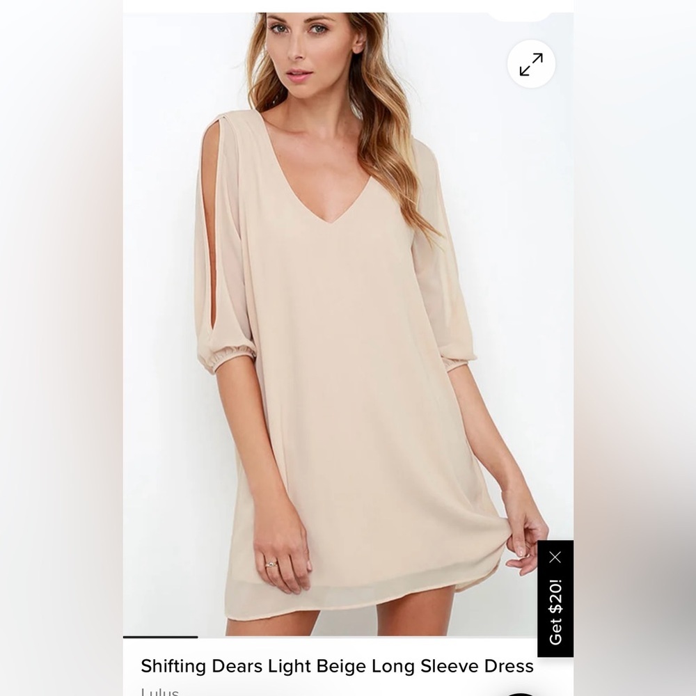 Lulu's Cream Mini Dress - Picture 2 of 9